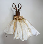 White gown/Adele's Dress | 30" x 30" x 15" Forged and fabricated steel, paper