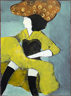 Can-Can | 30" x 22" Oil on paper on board