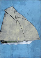 Family Sail | 30" x 22" x 1 1/2" Oil on paper on board