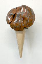 Ice Cream Cone 4 | 15" x 15" x 7" Wood and forged steel