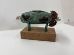 Petunia | 5" x 7" x 3" Copper, silver, wood base